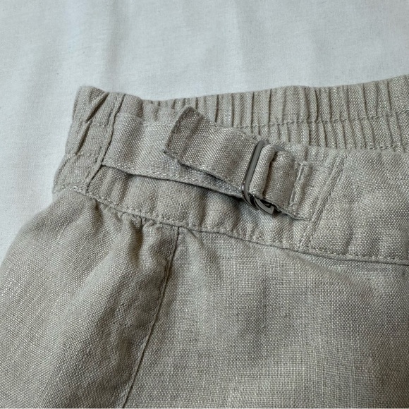 Athleta 100% Linen Stylish Tan Skirt Size 10 - Picture 9 of 10